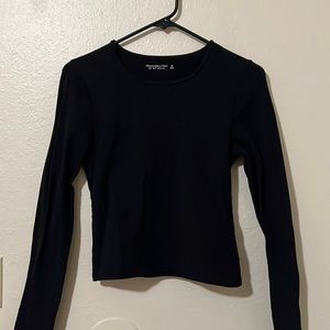 Womens long ribbed sleeve shirt